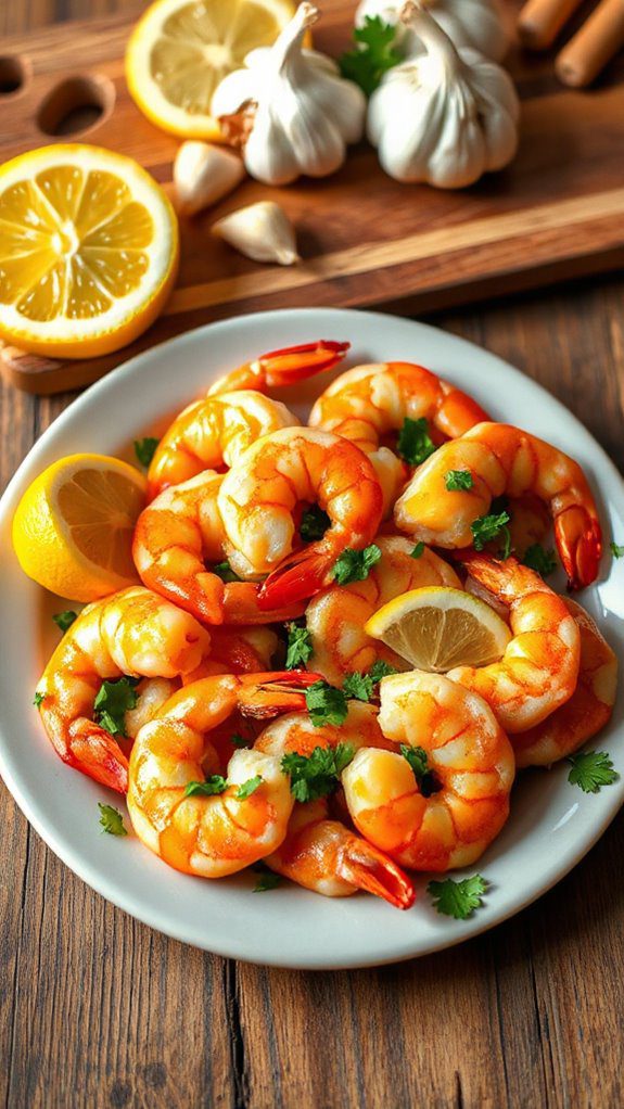 shrimp cooked with garlic