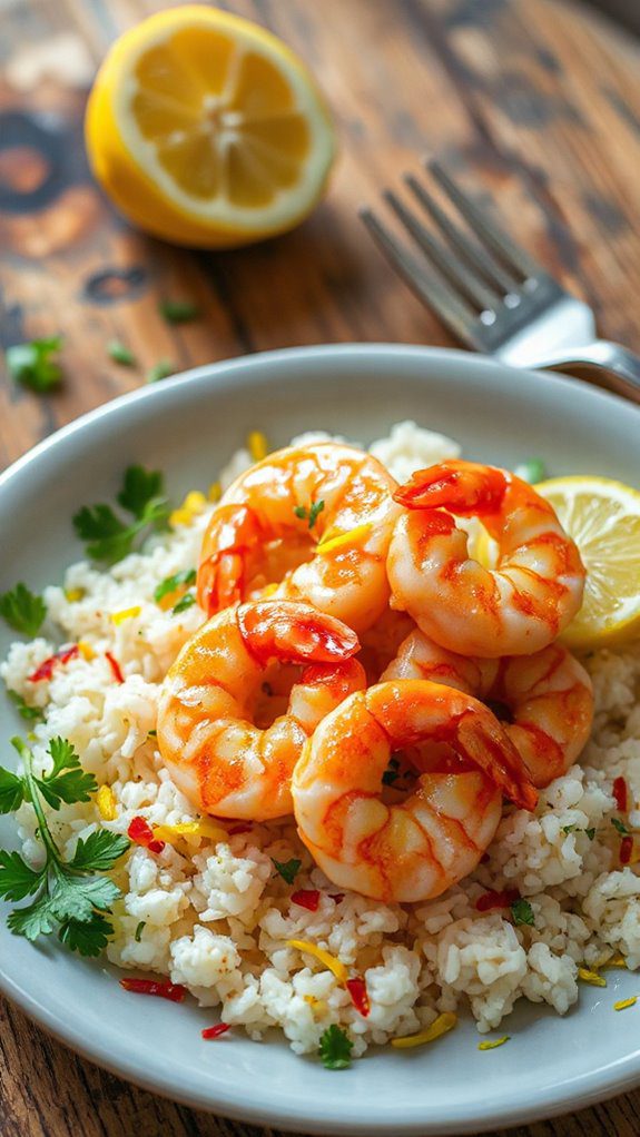 shrimp cooked with lemon