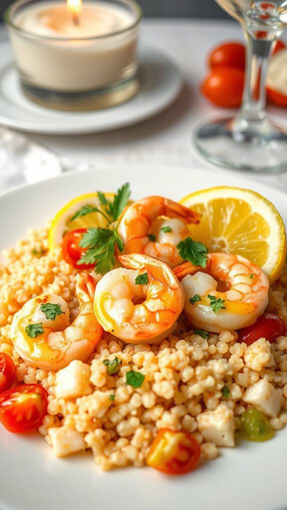 shrimp garlic lemon couscous