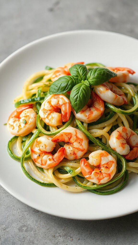 shrimp pasta with zucchini shrimp pasta with zucchini