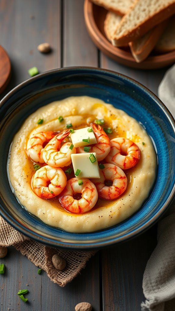 shrimp served with grits