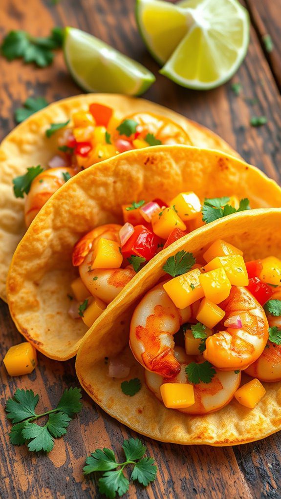 shrimp tacos with mango shrimp tacos with mango