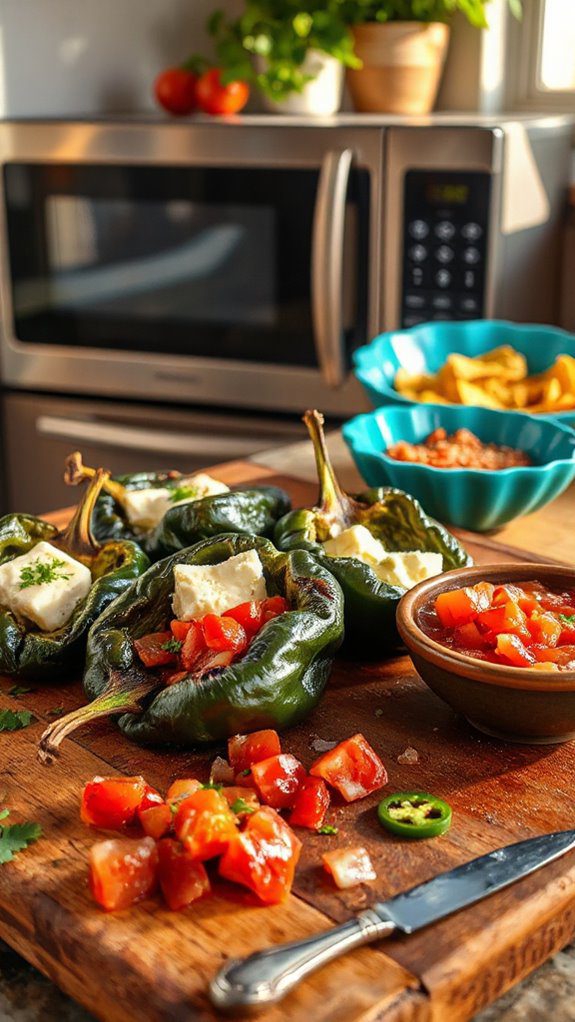 simple stuffed chili peppers