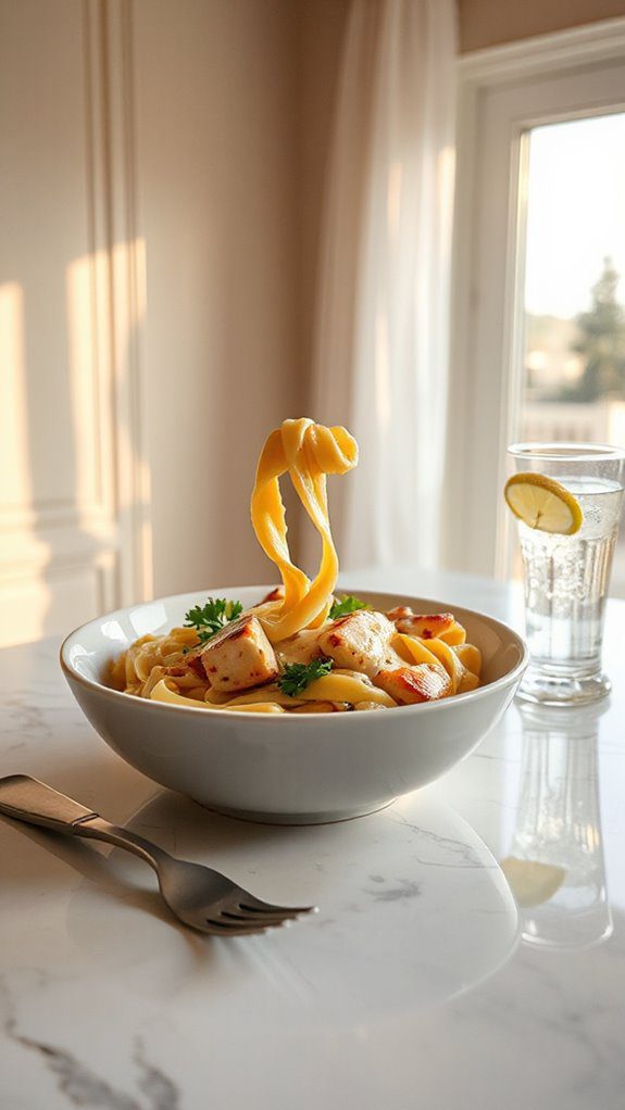 single serve alfredo chicken recipe single serve alfredo chicken recipe