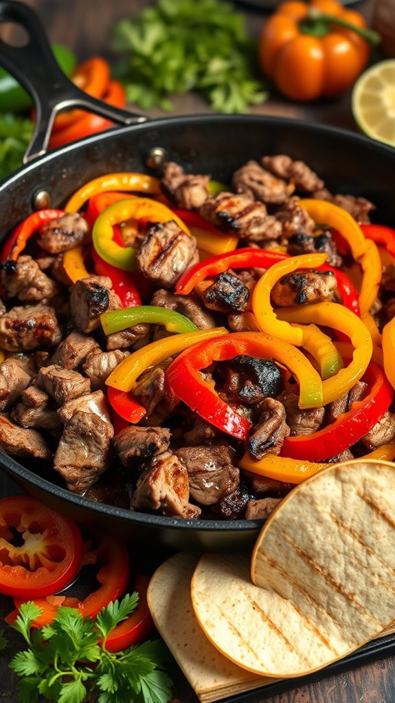 sizzling bell pepper fajitas sizzling bell pepper fajitas