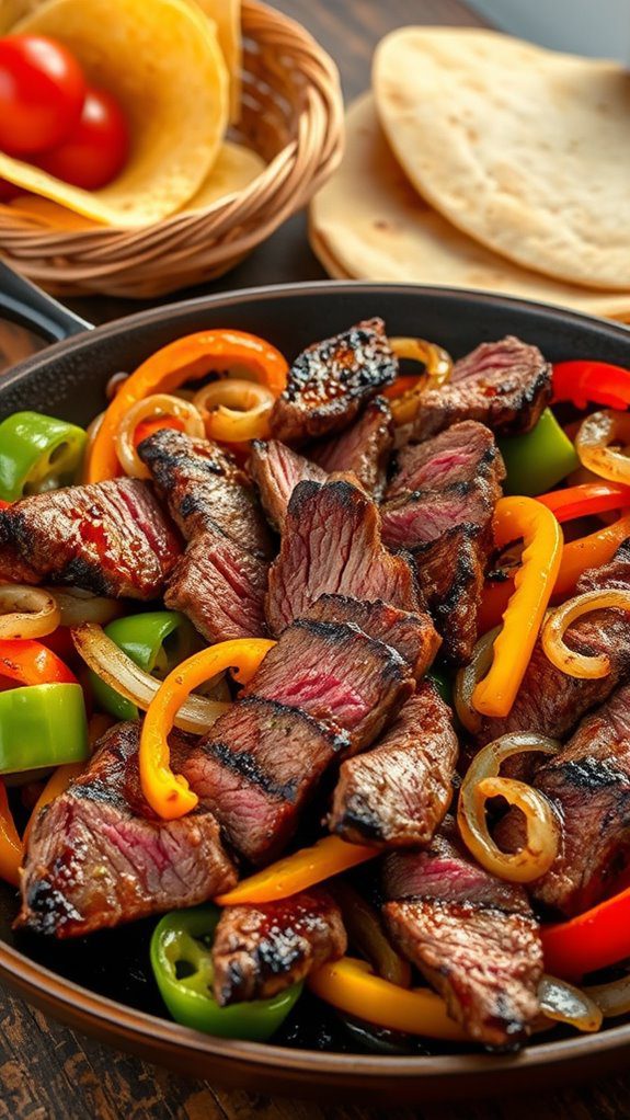 sizzling steak and peppers sizzling steak and peppers