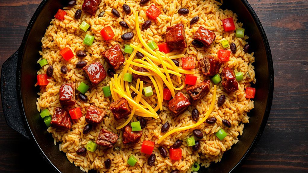 skillet bbq cheeseburger rice skillet bbq cheeseburger rice