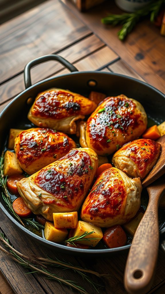 skillet chicken with vegetables