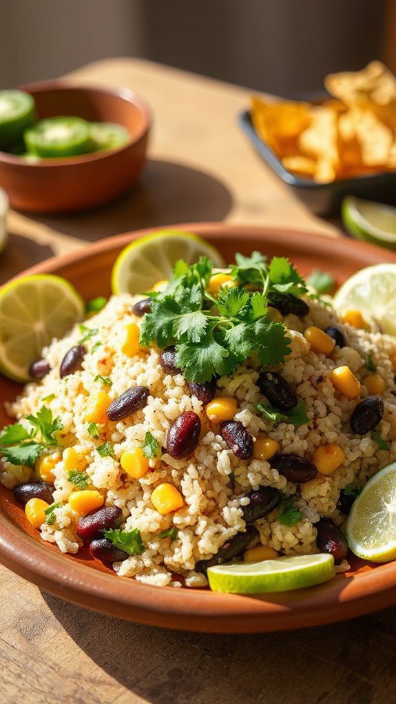 southwest flavored rice and beans