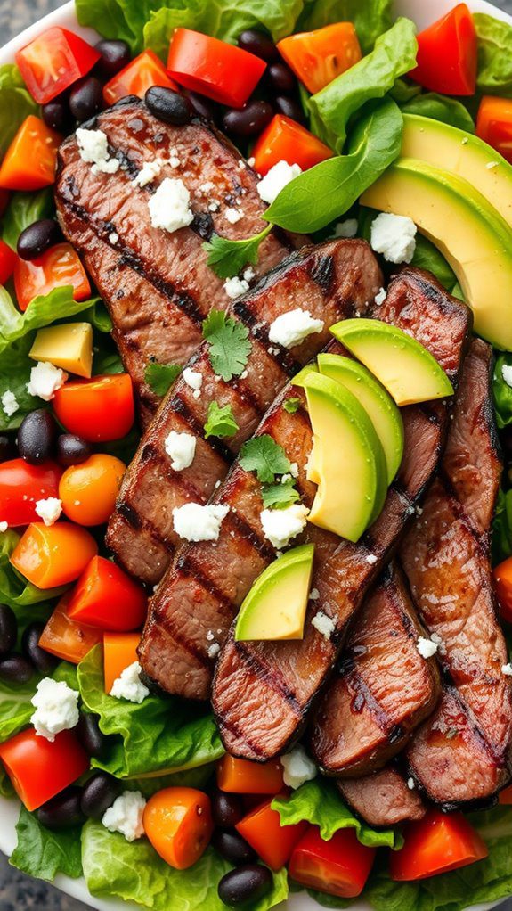 southwest salad with beans