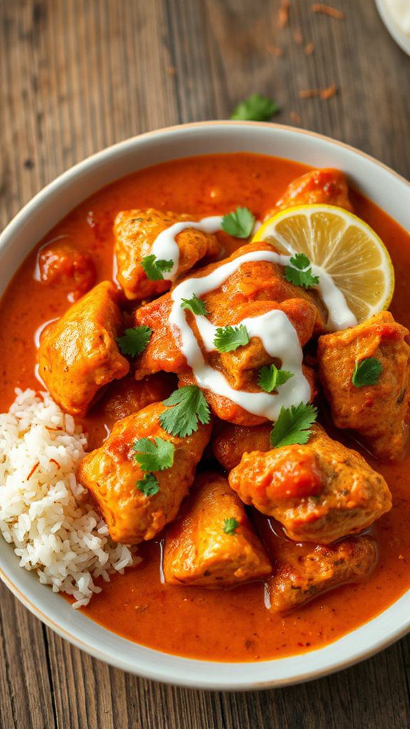 spiced chicken in sauce