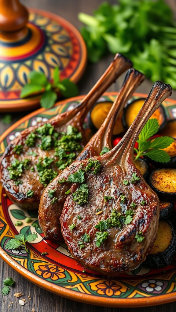 spiced lamb with chermoula
