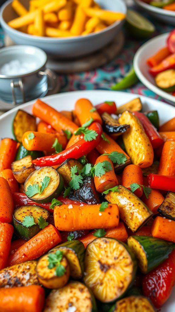 spiced roasted vegetable dish