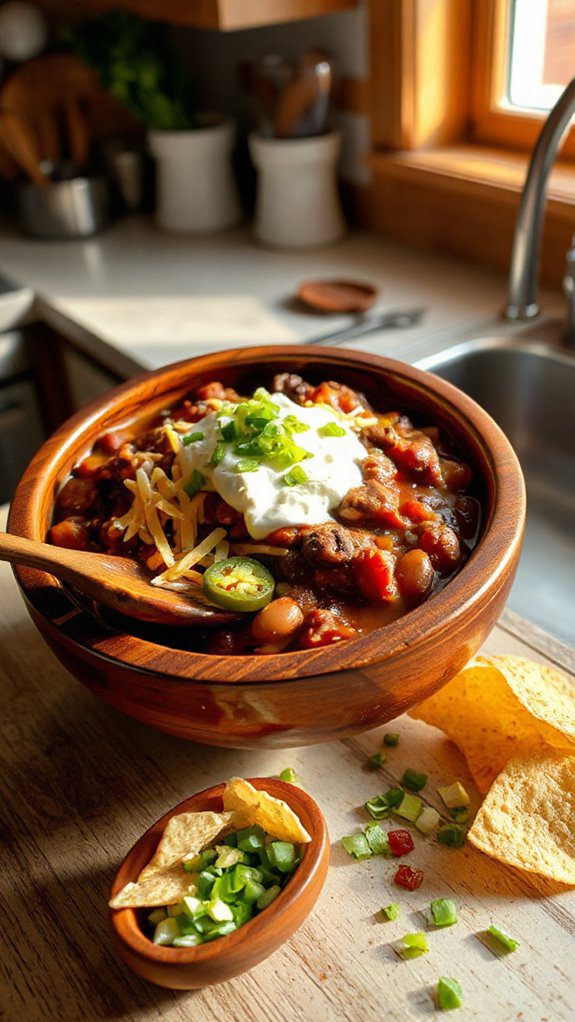 spicy beef and beans