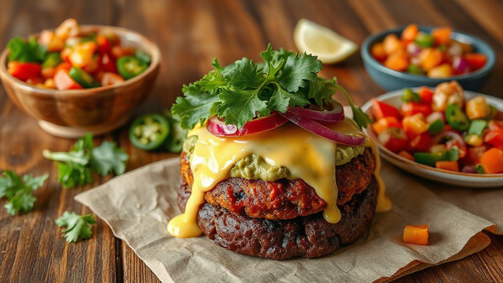 spicy black bean patty spicy black bean patty