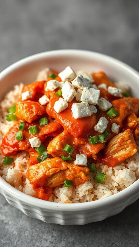 spicy buffalo chicken bowl