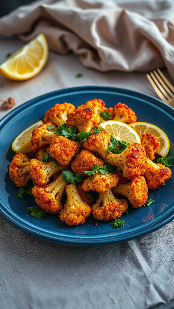 spicy cauliflower roasted dish
