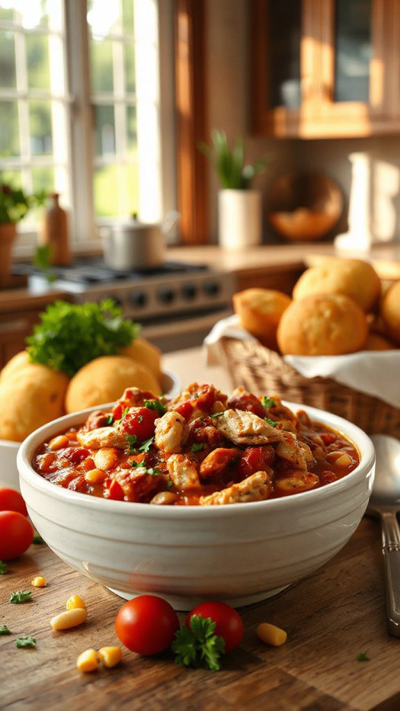 spicy chicken and bean stew spicy chicken and bean stew