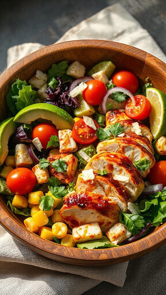 spicy chicken avocado salad spicy chicken avocado salad