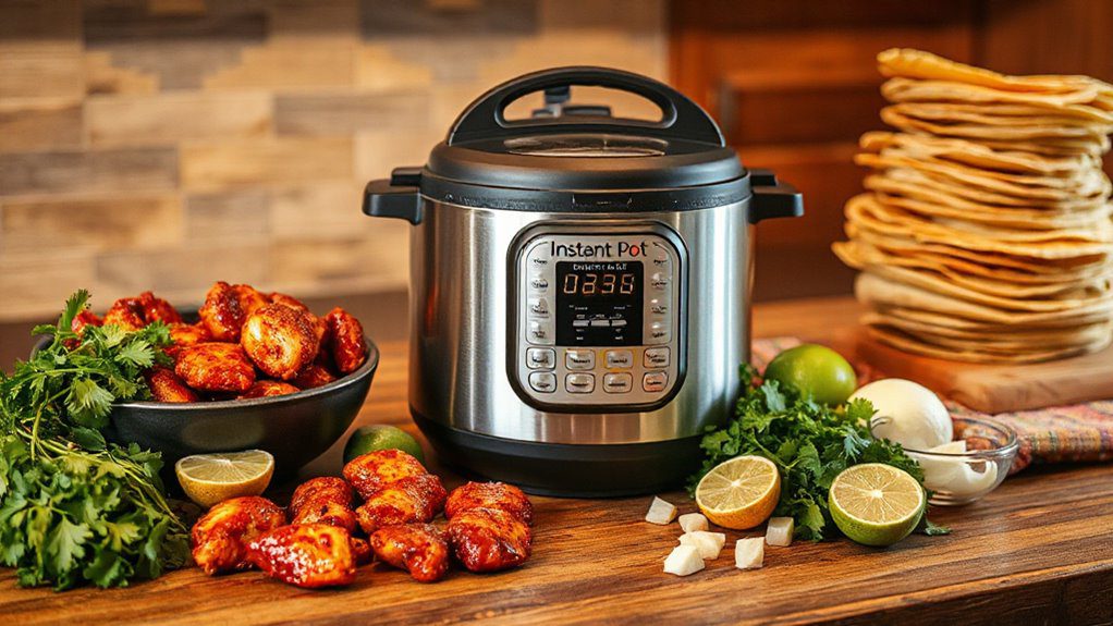 spicy chicken filled tortillas