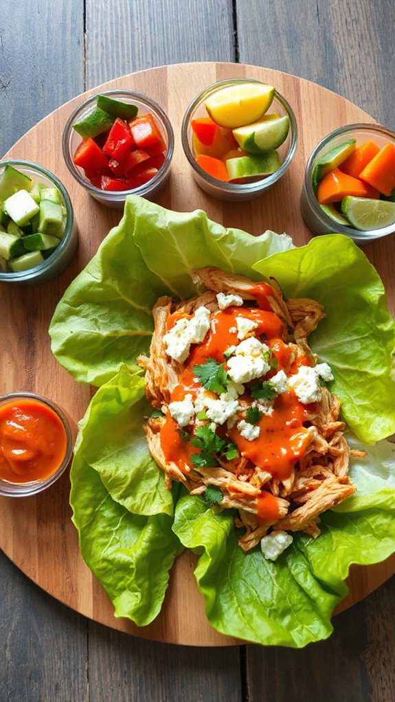 spicy chicken lettuce wraps spicy chicken lettuce wraps