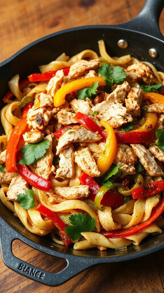 spicy chicken pasta dish