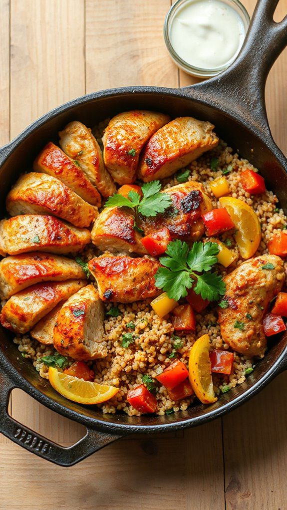 spicy chicken with quinoa spicy chicken with quinoa