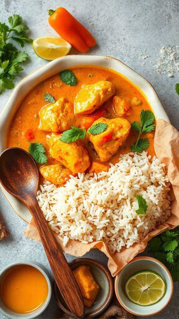 spicy chicken with rice