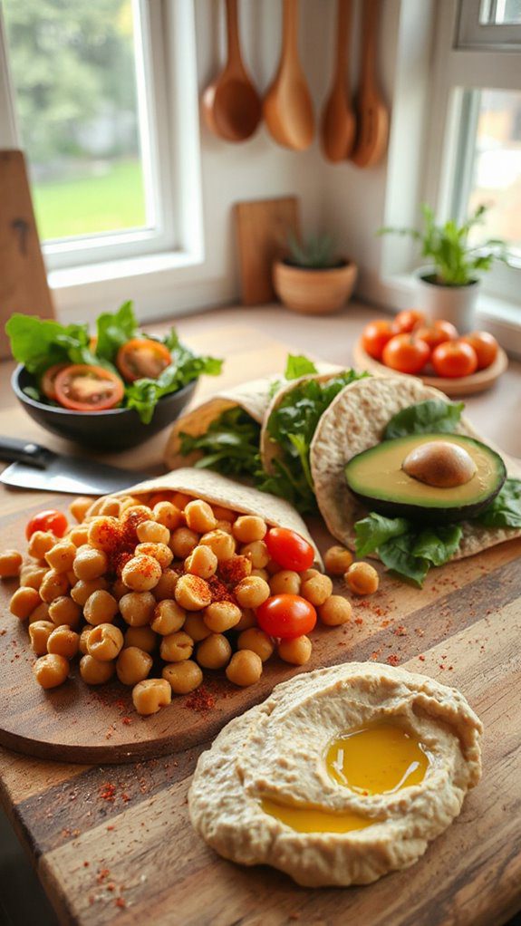 spicy chickpea wraps recipe spicy chickpea wraps recipe
