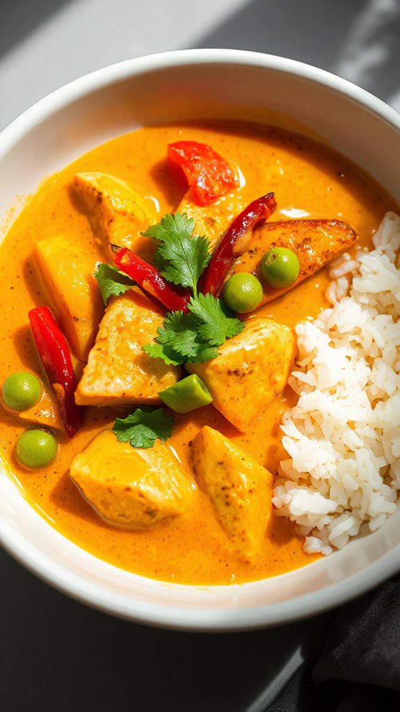 spicy coconut curry dish