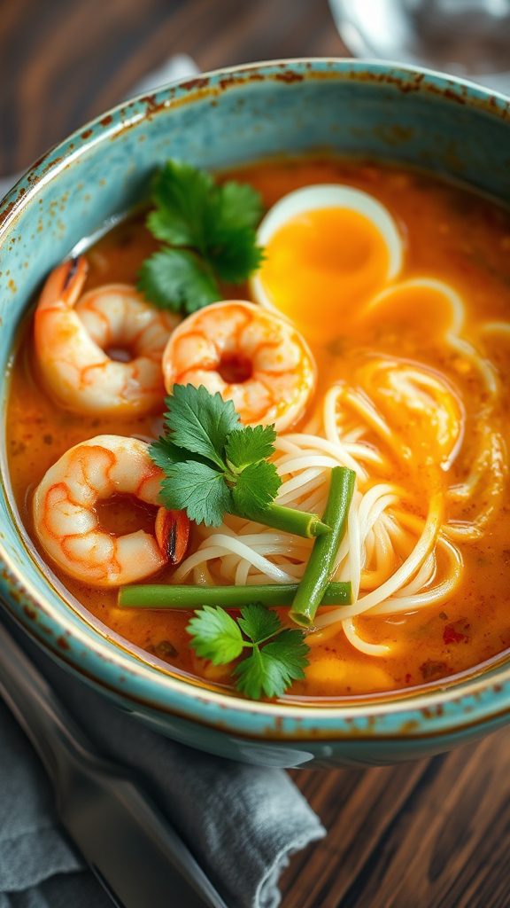 spicy coconut noodle soup