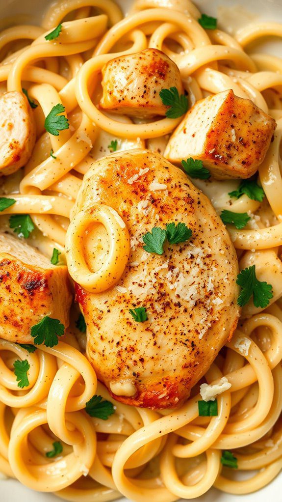 spicy creamy chicken pasta