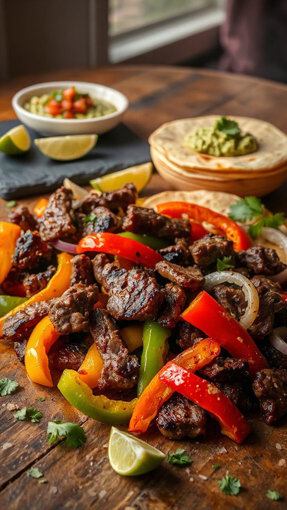 spicy grilled beef wraps