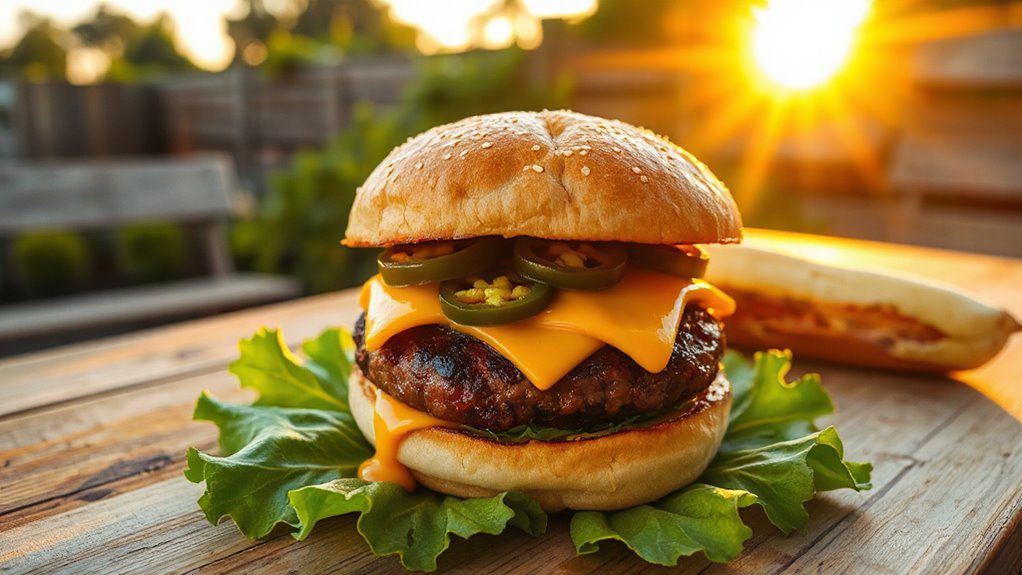 spicy grilled jalape o burger