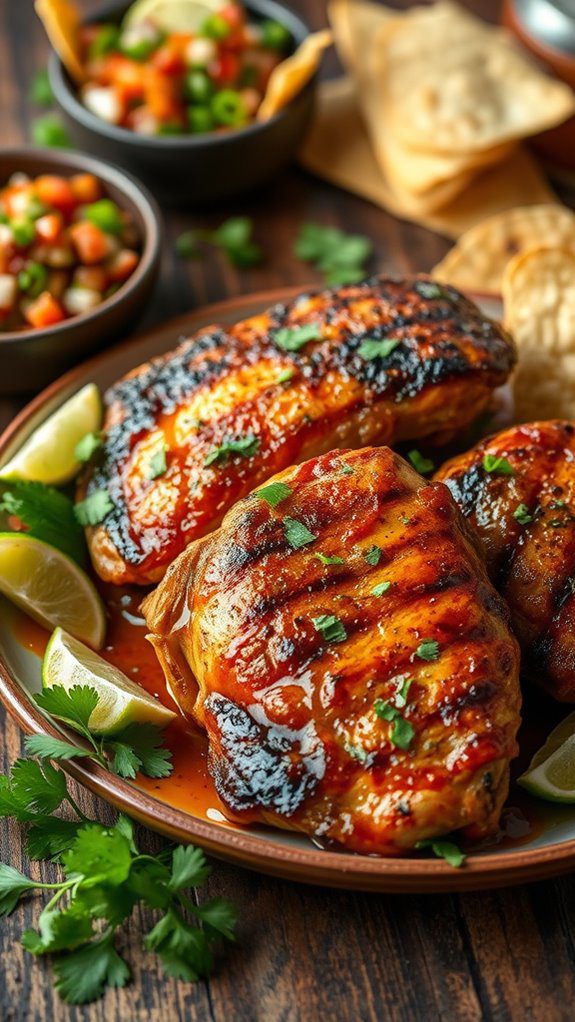 spicy marinated chicken thighs