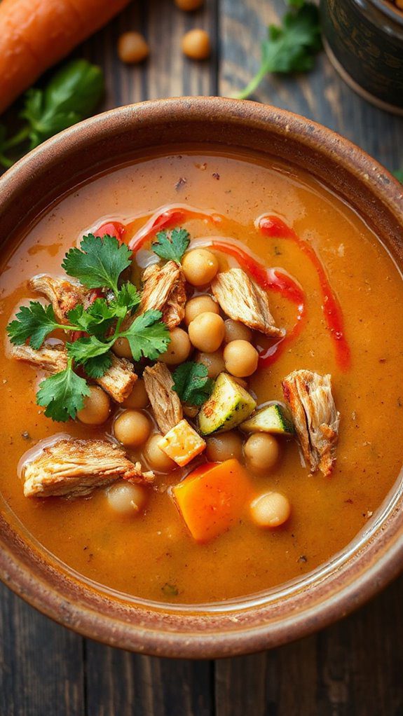 spicy moroccan chicken soup spicy moroccan chicken soup