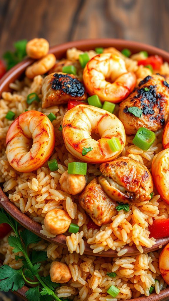 spicy rice and sausage