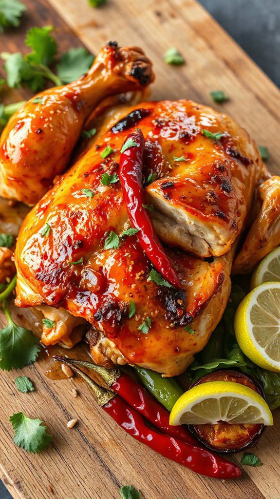 spicy roasted garlic chicken