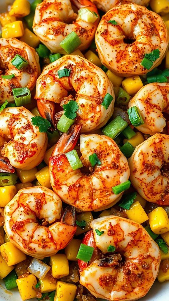 spicy shrimp with corn spicy shrimp with corn