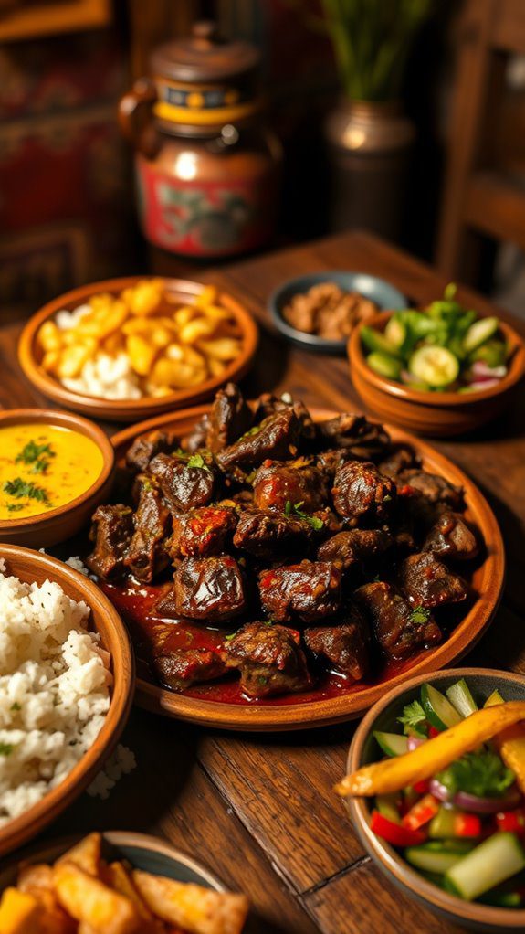 spicy slow cooked beef dish