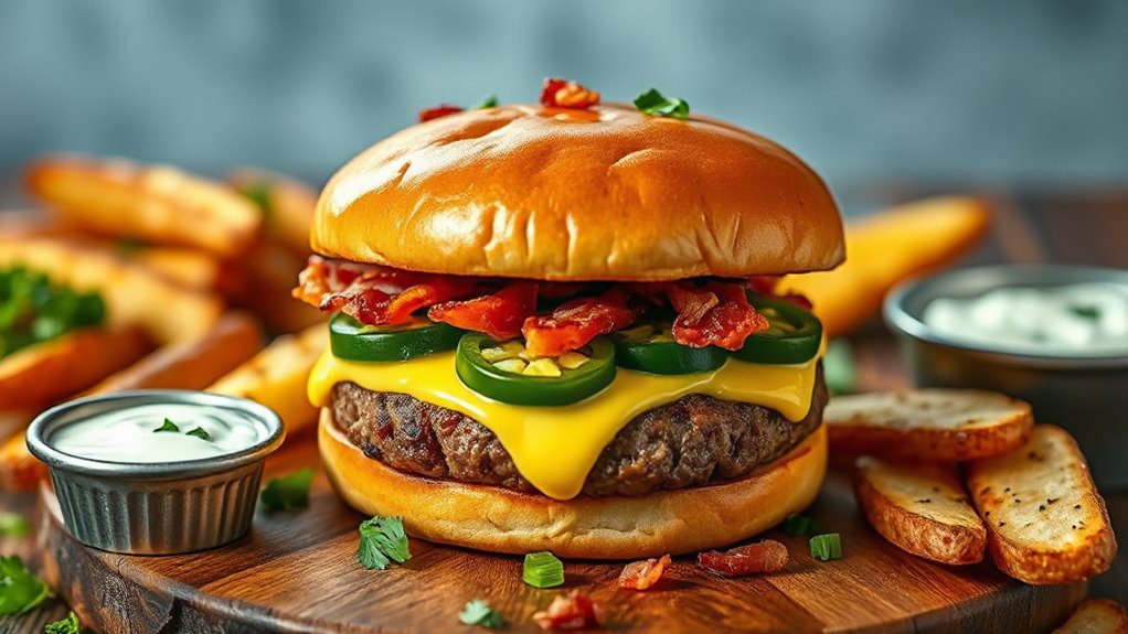 spicy stuffed burger delight spicy stuffed burger delight