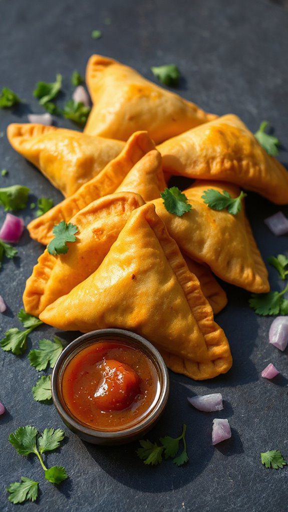 spicy stuffed pastry snacks