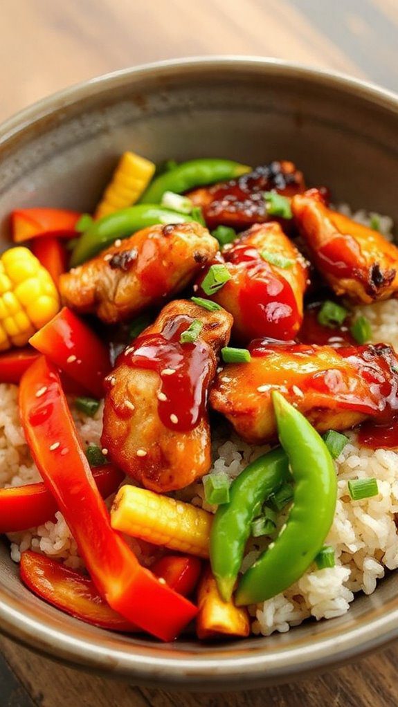 spicy szechuan chicken dish