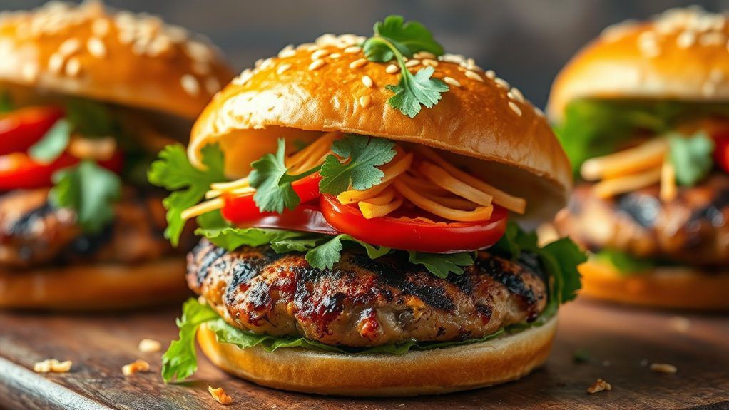 spicy thai chicken patties