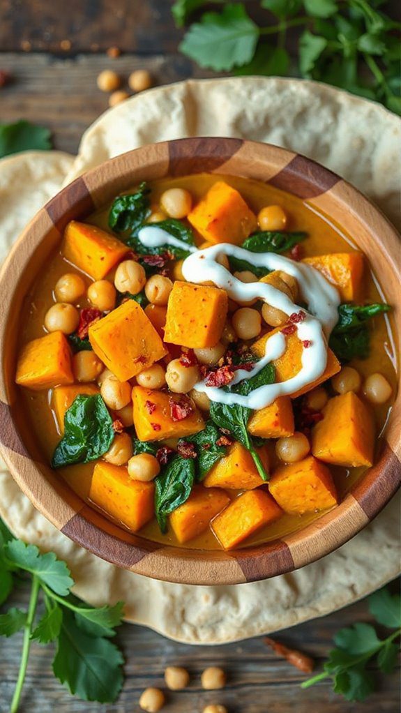 spicy vegan curry dish