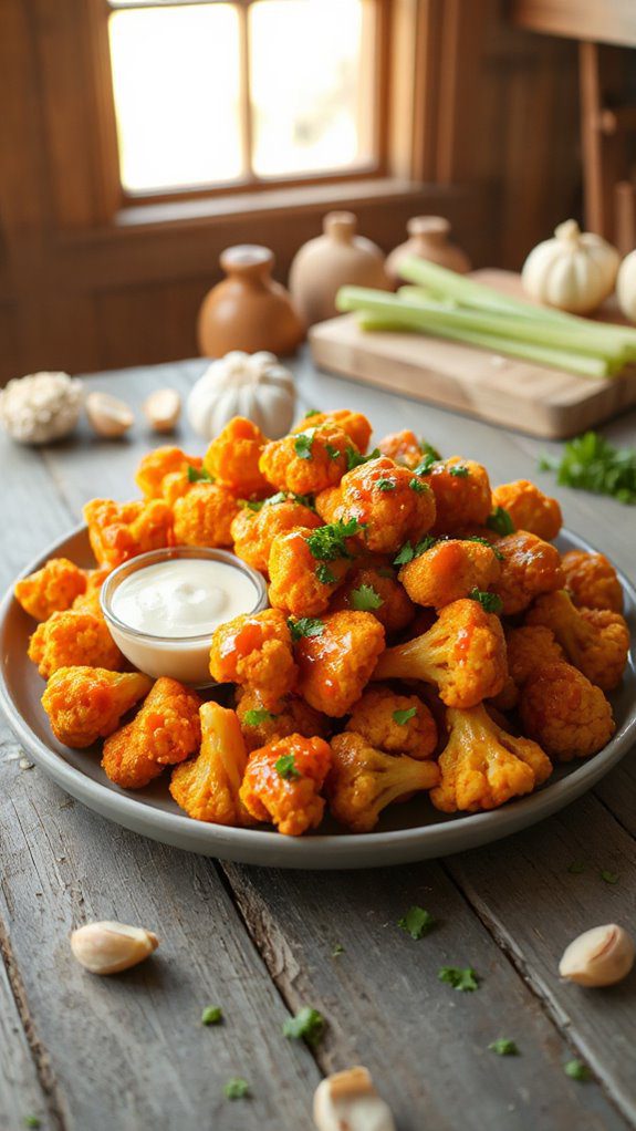 spicy vegetarian cauliflower snack