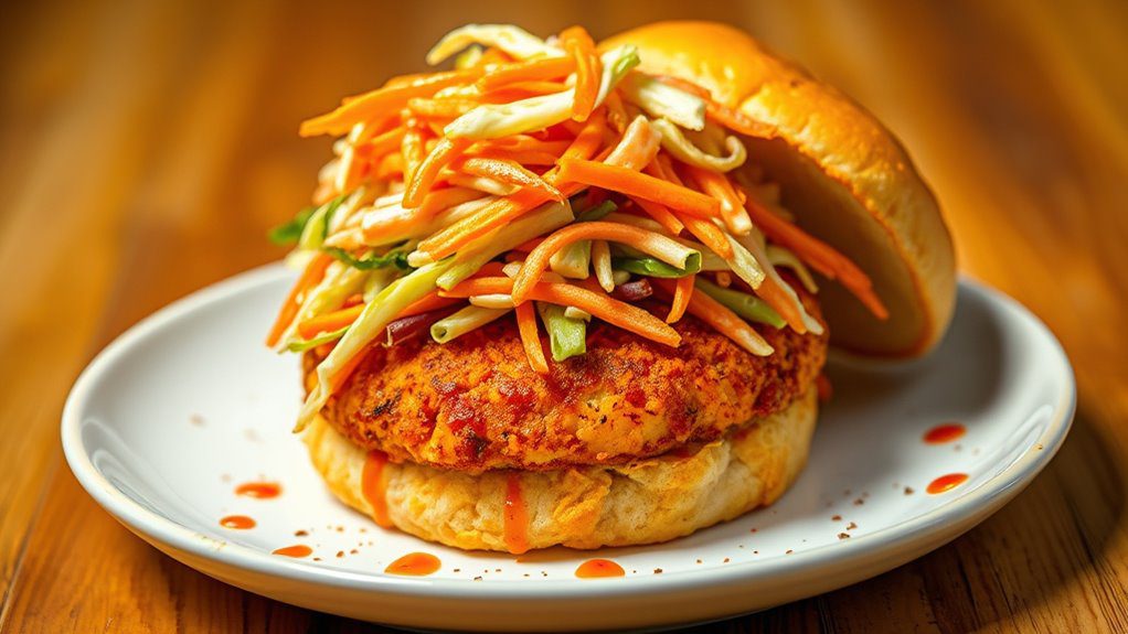 spicy veggie burger delight