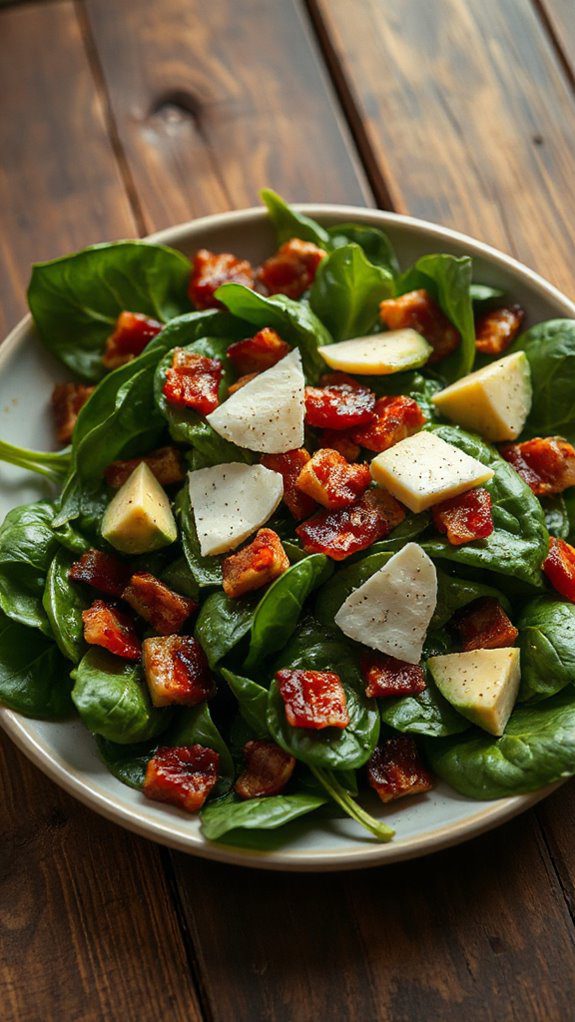 spinach and bacon salad spinach and bacon salad