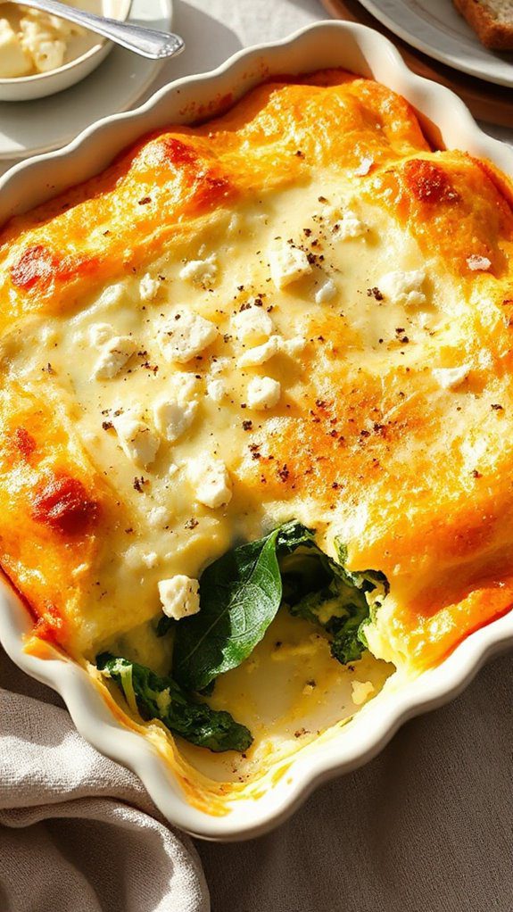 spinach and feta casserole