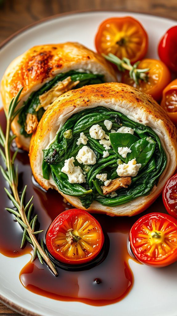 spinach and feta chicken spinach and feta chicken